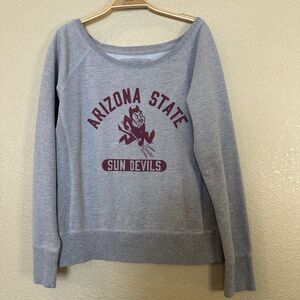 Retro Arizona State Sun Devils Women’s Sweatshirt M/L Round Neck Grey